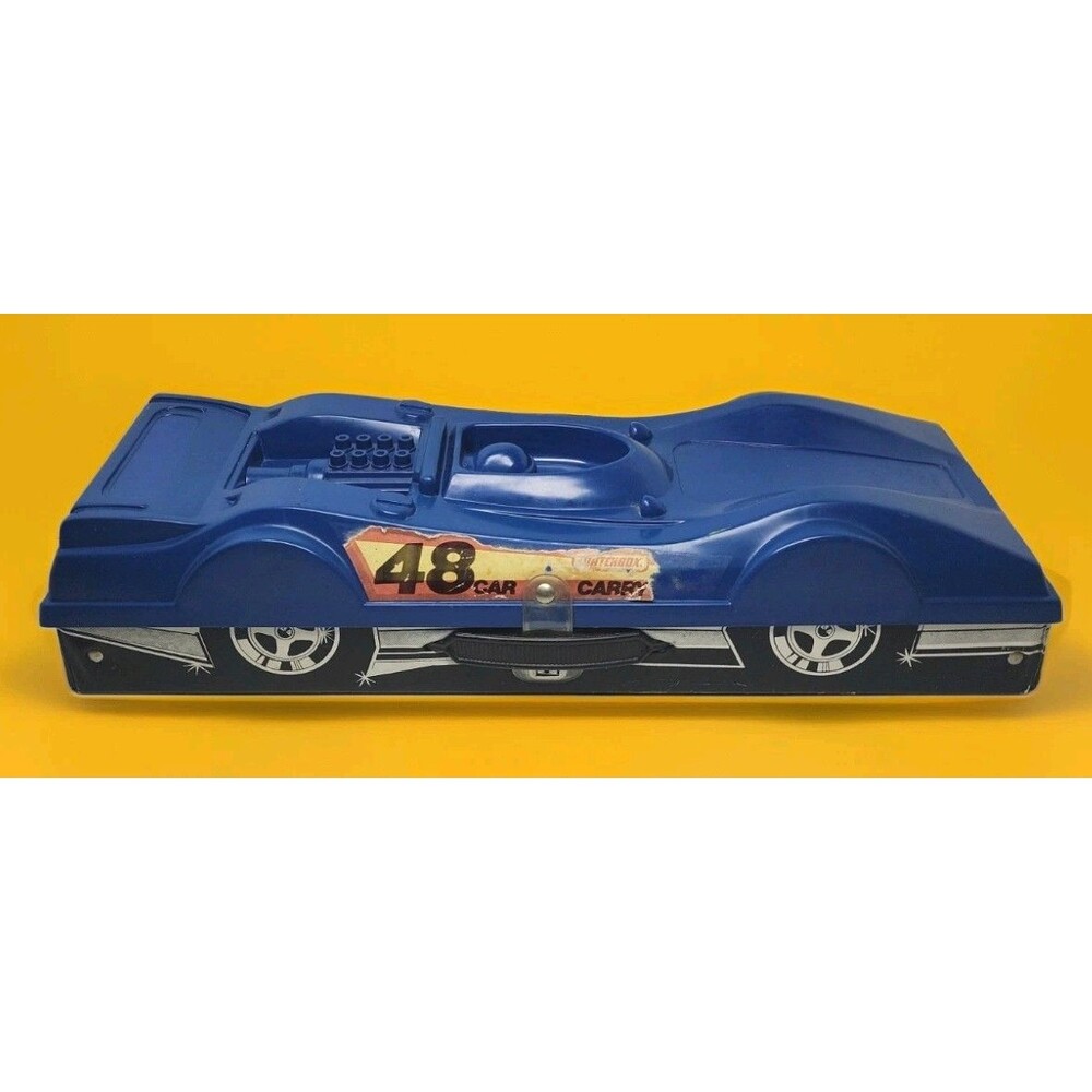 Matchbox Carry Case (48 Cars) Race Car w/ 4 Trays 1980 Vintage GenX